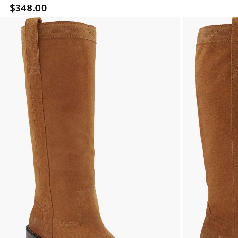 FRYE AND CO. Tall Suede Over-the-Knee Boots in Chestnut